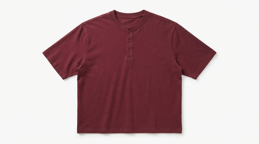 Maroon Half Sleeve Henley